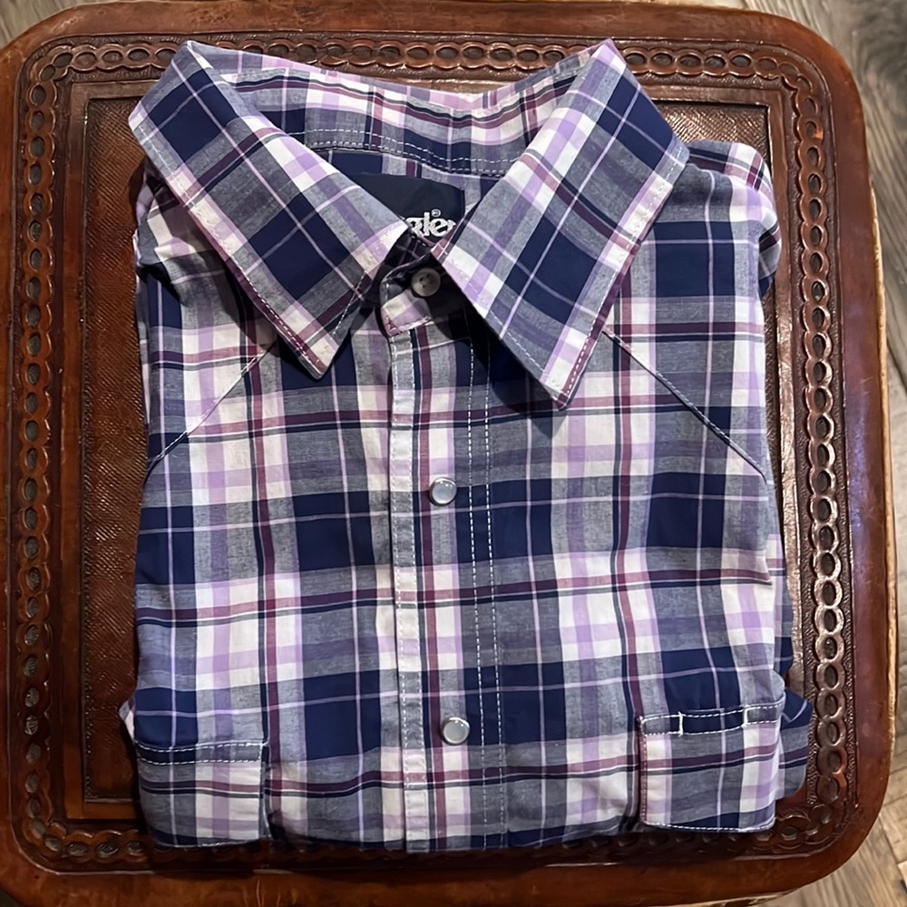 Wrangler Long Sleeve Pearl Snap XL Tall